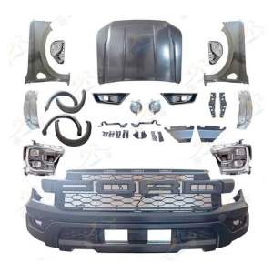 Ford ranger T6 T7 T8 T9 convert T9 2023 Raptor bodykit body kit bumper grill grille fender arch flare cover headlamp bonnet