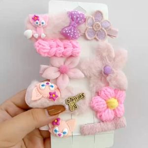 Hokkaido - Set kẹp tóc hình cáo màu hồng hoạt hình dễ thương