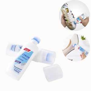 100ml Built-in Brush White Shoe Cleaner Stain Remover Whitening Cream for Sneakers No-Water Needed Sports shoe brush cleaner