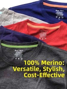 SHEEP RUN | Moisture Wicking Odor Resistant Merino Wool T-shirt