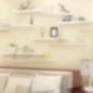 White 3PCS Wall Mounted Wood Shelf Storage Book Display