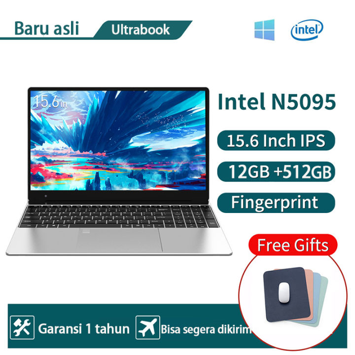 [Cicilan 0%] Intel laptop 15,6 inci N5095 12GB RAM+512GB SSD Bisnis