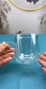 150ml 200ml 280ml Coffee Cup Espresso Shot Cup Double Layers Glass Cup for hot water tea mug