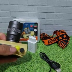 Senter Kepala Kiseki Ck-Zoom5F 100W | Headlamp 100 Watt Cahaya Putih Tahan Sampai 10-30Jam | Senter Kiseki | Senter Kepala KISEKI | Senter kepala Super Terang KISEKI CK-ZOOM5F 100W | Senter Kepala Zoom ~ NOS