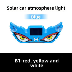Solar Powered Demon Eye LED Atmosphere Light with Suction Cup Wireless USB Rechargeable Breathing Car Ambient Lamp Universal