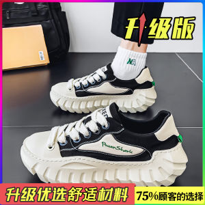 Mens Canvas Shoes 2025 New Summer Breathable High-End Casual Dad Sneakers Thick Bottom Low Top Fashionable Sports Shoes
