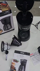 SKG เครื่องชง กาแฟสด  6แก้ว 0.6ลิตร Drip Coffee  รุ่น SK-1220 สีดำ