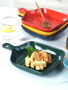 KEEP HOME Ceramic Handle Bowl Rice Bowl Nordic Style Salad Bowl Home Soup Bowl Noodle Bowl Breakfast Bowl