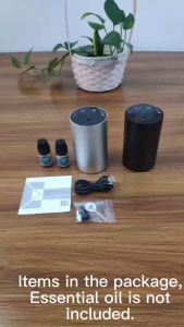 Sentra Aroma Waterless Diffuser Car Diffuser Portable Nebulizer Diffuser Rechargeable Aromatherapy Car Penyebar Aroma Essential Oil Diffuser 无水香薰机 with one 10ml Premium Essential Oil French Material Made in Singapore