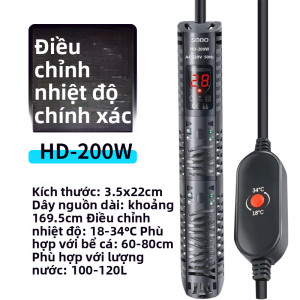 SOBO | Máy Sưởi Bể Cá Có Điều Khiển Nhiệt Độ và Màn Hình Hiển Thị Số