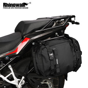 Rhinowalk Motorcycle Side Bag Waterproof Rear Seat Bag 10L 20L 30L Multi-Function Backpack Bumper Modification Luggage Pack