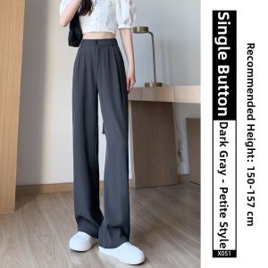 XIANYIJIAO | Slim Fit High-Quality Black Wide-leg Trousers