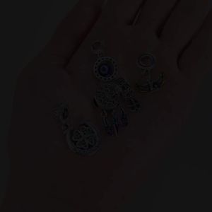 Chất Liệu Bạc 925 Hạt Charm Xanh Cỏ Bốn Lá Vô Hạn Kẹp Cho DIY Trang Sức Vòng Tay Nữ Phù Hợp Với Nguyên Bản
