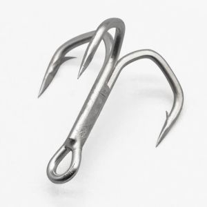 JIOUDAO | Saltwater Treble Hooks 5X Strong 20Pcs Fishing Triple Hook Round Bend Crankbait Spinners Hard Lures Replacement Hook