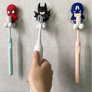 เที่ยวเมืองด้วยที่แขวนแปรงสีฟันใหม่ด้วย แบบถ้วยดูดติดผนังสำหรับเด็กอุปกรณ์ห้องน้ำลายการ์ตูนน่ารัก สร้างความสุขภาพสูงให้กับเด็ก