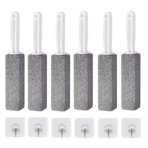 6PCS Pumice Stone Toilet Cleaning Stick Seat Limescale Rust Stain Dirt Removal Brush Bathroom Tile Sink Household Washing Tools
