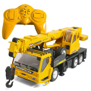 1:24 Remote Control Truck Crane Toys 2.4g Rc Lift Simulation Engineering Crane Eletric Model ChildrenS Toy Model Rc Car Gift
