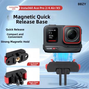 Bbzy | Magnetic Quick Release Adapter for Insta360 Selfie & Tripod Support
