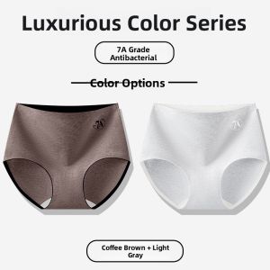 Miiow | High Waist Antibacterial Cotton Underwear Womens Triangle Panties Pure Cotton Crotch Short Shorts Comfortable Breathable Briefs
