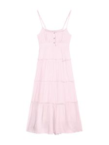 Summer New Pink Beach Coastline Waist-Cinching Hip Concealing Slimming Womens Halter Dress Gentle Elegant Vacation Style