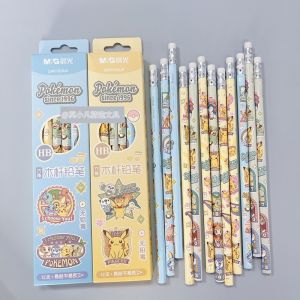 Cultural Supplies Business Lead Pencil Hexagonal Wood Stick Writing Pencil Pokemon Design Cute Elementary School Student 307C9