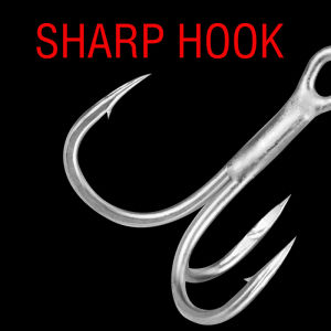 10Pcs High Carbon Steel Treble Hooks 2# 4# 6# 8# 10# Silver Fishing Tackle with barbed anchor Lure Fishing Accessories