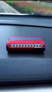 Bảng ghi số điện thoại trên ô tô có đèn LED cao cấp - Có cảm biến năng lượng mặt trời (Bản màu Đỏ)