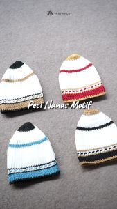 Mirtakids Peci Rajut Motif Anak (4 Bulan - 5 Tahun) | Katun Rajut