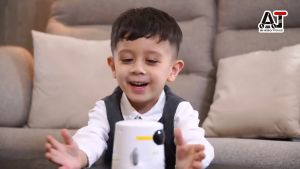 LSRC Intelligent Parent-child AT Robot Induction Voice Repetition Voice Controlled Early Education Companion Toy Childrens Companion Robot  Gift