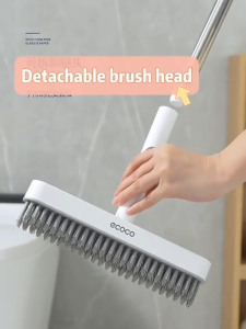 Ecoco Floor Scrub Brush With Long Handle Rotatable Cleaning Brush with Built-in Detergent Tank