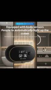 Smart Automatic Soap Dispenser with Motion Sensor LED Display Digital Clock Room Temperature
