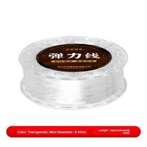 MONLEYTA | Elastic String For Beading Hand Bracelet Crystal Beads String Wristband TPU Material Wear Resistant Elastic Band Craft Supplies