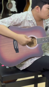 Tayste T414 MAS กีต้าร์โปร่ง 41" Acoustic Guitar 41" พร้อมกระเป๋า ปิ๊ก ประแจ