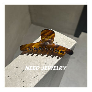 Japanese and Korean New Arrival Ins Large Shark Clip France Gold Standard Acetic Acid Hair Accessories Back Head Updo Hair Word Length Grip