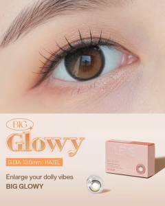 OLENS Big Glowy 1Month Hazel 2P + Case
