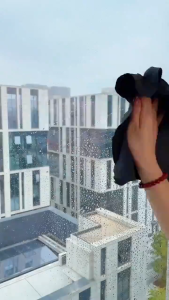 10Pcs Thickened Magic Glass Cleaning Cloth Lint Free Cloth Reusable Microfiber Cleaning Rag for Windows Mirror Glass Absorbent Rag No Water Marks Wipes Cloth Household Kitchen Bathroom Clean Towels Tool