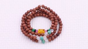 Vòng chuỗi 108 hạt đá kim sa charm Lục tự kim ngôn - hạt 6 ly 8 ly 10 ly - vòng chuỗi niệm Phật vòng chuỗi tay