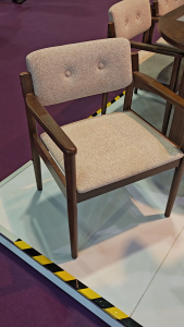 Flexidesignx GAVIN Dining Set 6-8Seater Solid Wood Armrest Dining Chair Walnut/Beech