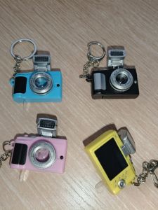 Glowing And Sound Making Camera LED Car Keychain Pendant Mini Gift Diy Accessories Creative Festival Supplies Cartoon Series