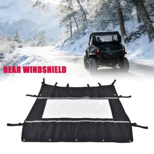 For CFMOTO ZForce 500 800 EX Trail 1000 1000s for CF MOTO Z Force UTV Fabric Rear Windshield W/ Roll Up Down Window