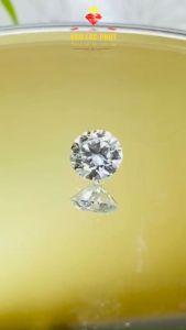 Moissanite nhân tạo Mỹ 4-7li5  kiểm định GRA Kim cương moissanite nhân tạo tròn màu trắng 58 giác Đá moissannite USA đẹp - KIM LỘC PHÁT MT58