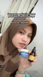 Paket Whitening Biru Booster Jumbo 40gram + Serum Ekstra Glowing Booster (JUMBO )
