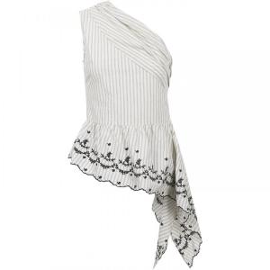 Summer Stripe Sleeveless French Style Top