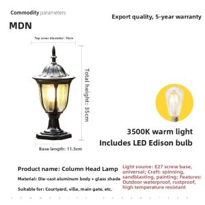 MARTINI | Waterproof Retro American Style LED Pillar Light