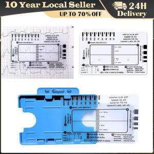 Ecg Transparent 7-step Ruler Portable Ruler Card For Interpreting Ecg Ecg/ekg Reference Guide Evaluation Tool Straight Caliper
