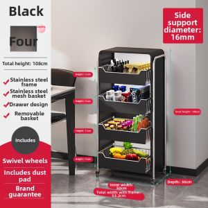 High Aesthetic Multi-tier Drawer Style Storage Rack