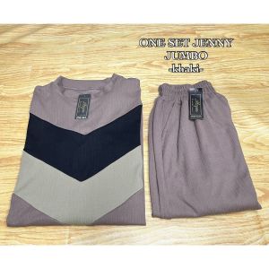 SG• One set jenny // setcel wanita standar-jumbo muat nyaman & longgar dipakai