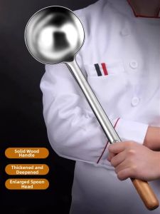 BAICHANG | Large Heavy-Duty Stainless Steel Long-Handle Cooking Ladle