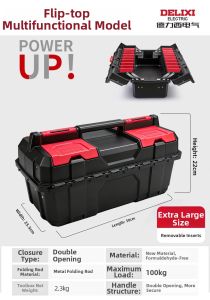 DELIXI Electric | Large Capacity Multi-functional Electrician Tool Box