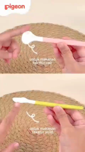 PIGEON Feeding Spoon Set / Alat Makan Sendok Bayi / Peralatan Makan MPASI Bayi Pigeon BANDUNG
